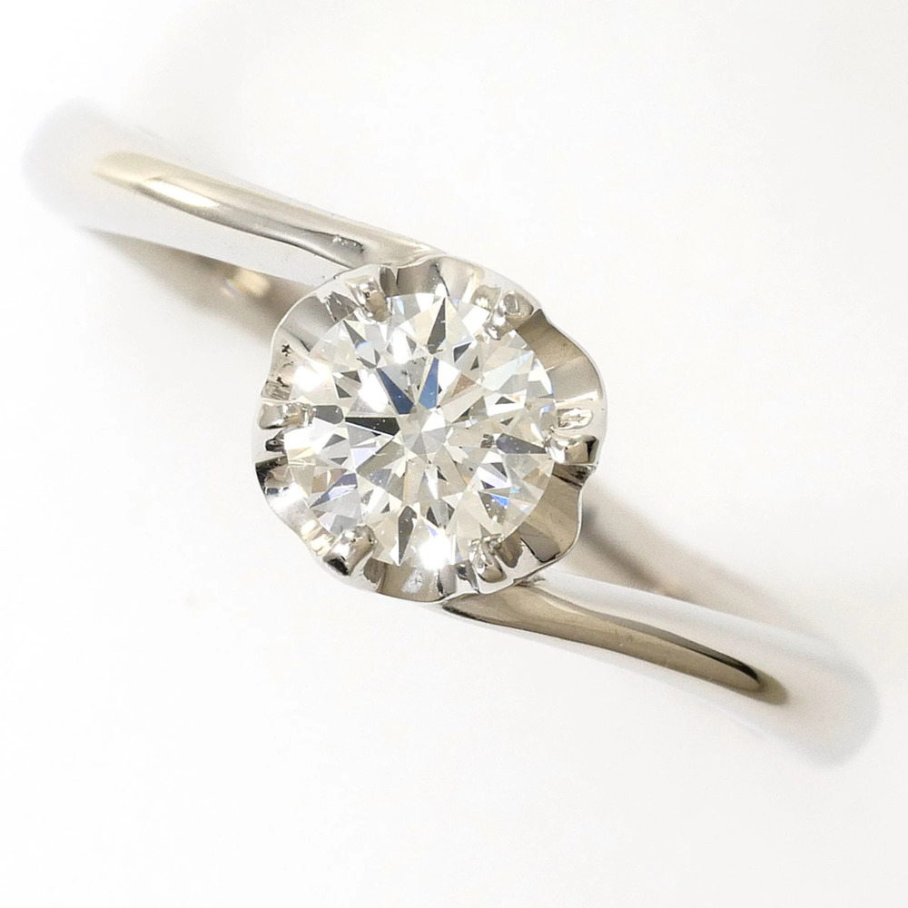VINTAGE Silver Diamond Ring